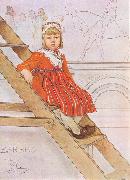 Carl Larsson Barbro oil painting on canvas
